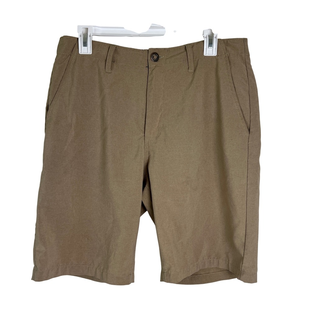 Volcom Surf & Turf Hybrid Shorts Mens Khaki Brown 4 Way Stretch A32116V3 Size 32